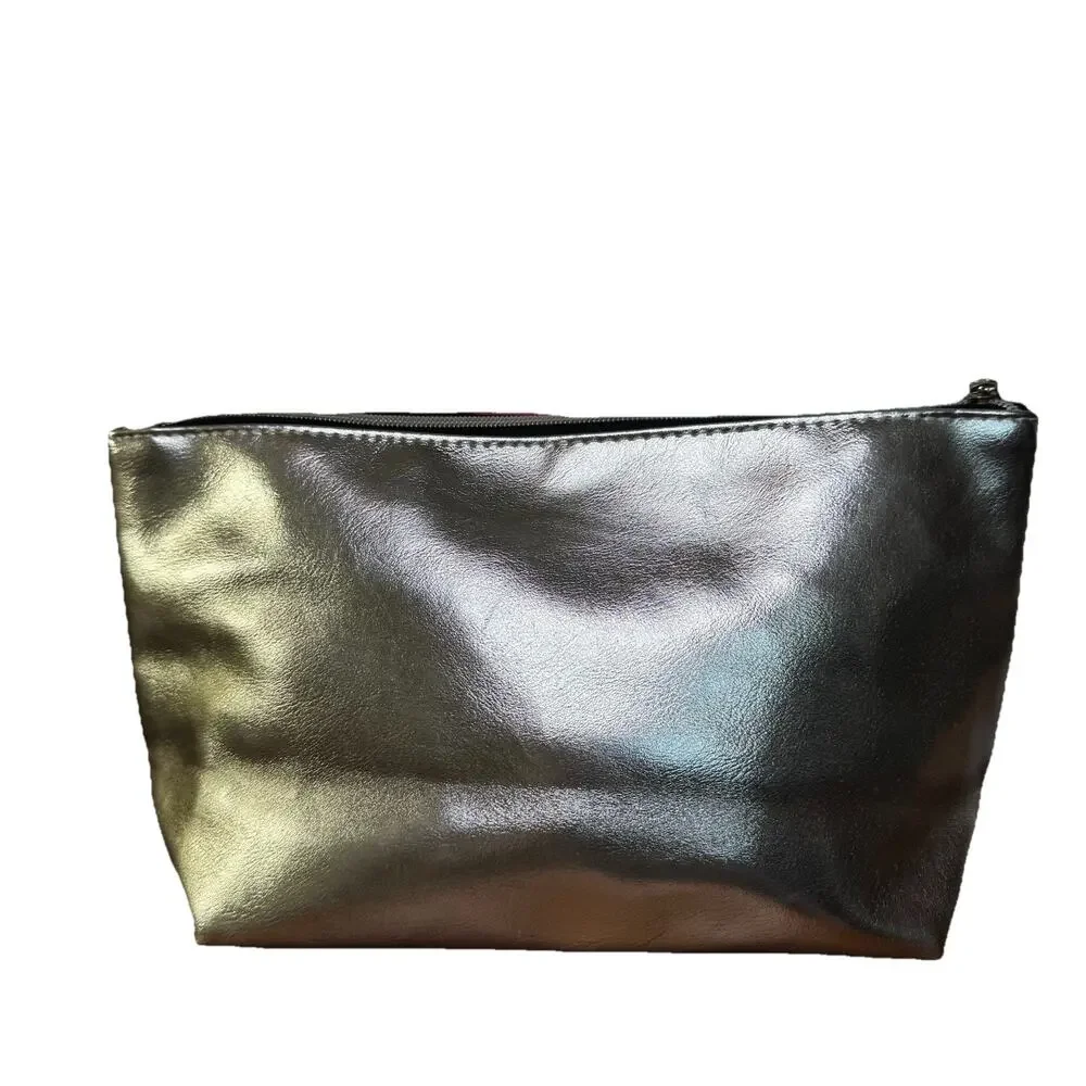 JUICY COUTURE Pyramid Beauty Bag Logo Lips 💋 Makeup Cosmetic Indie Glam Y2K